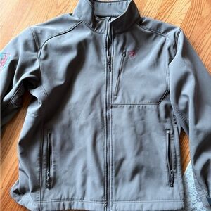 Ariat Charcoal and Brown Softshell Jacket